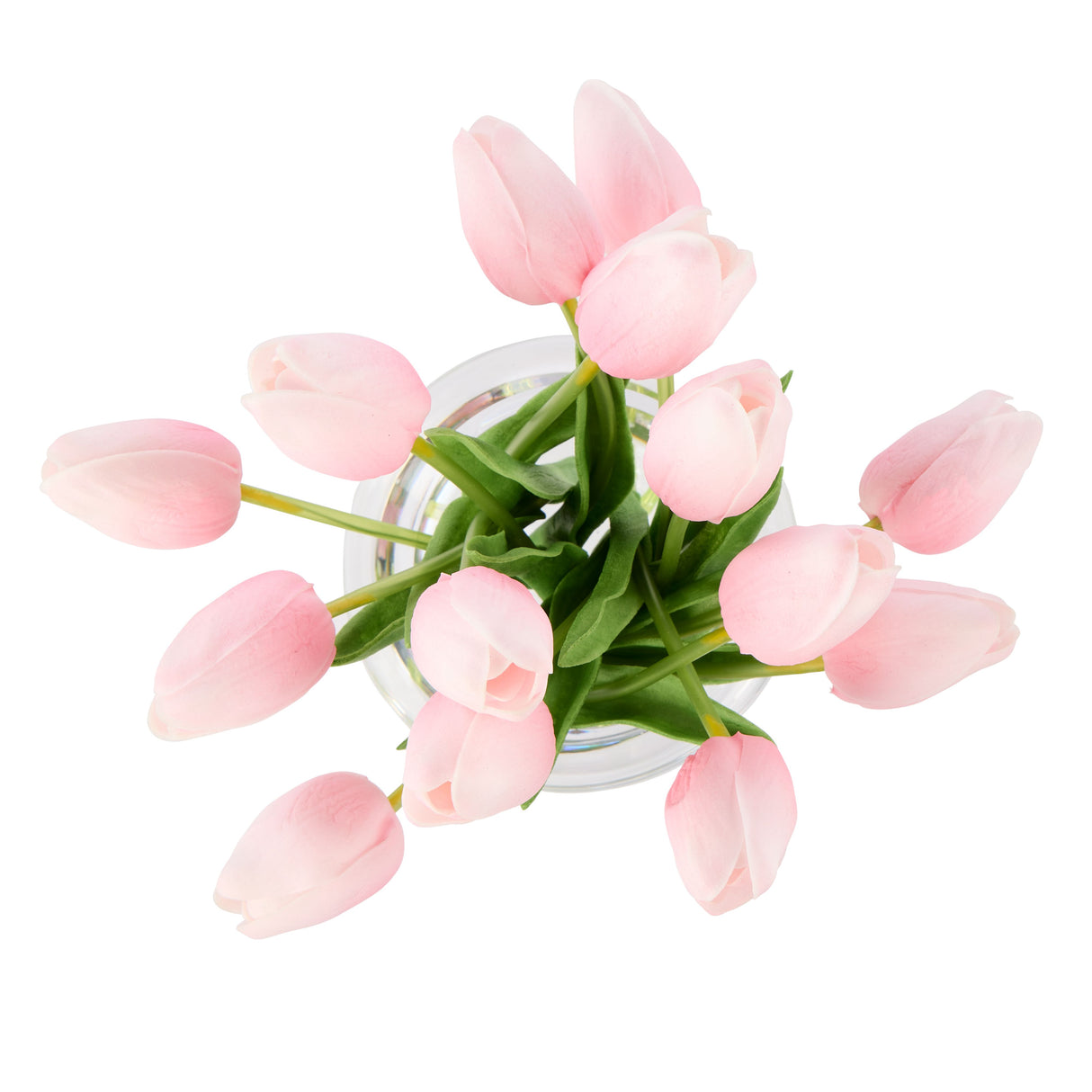 Pink Tulips In Sphere Vase