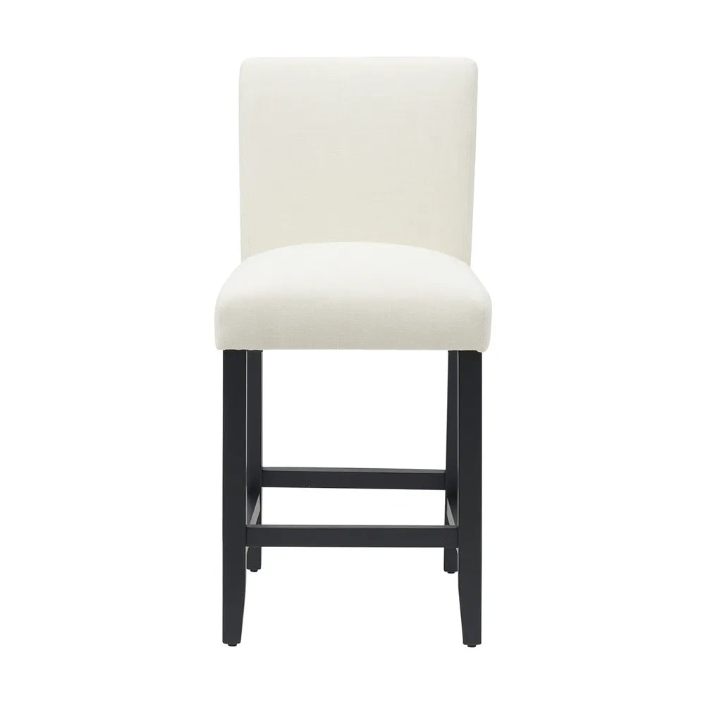 Set of 2 Maya Kitchen Stools in Soft Cream