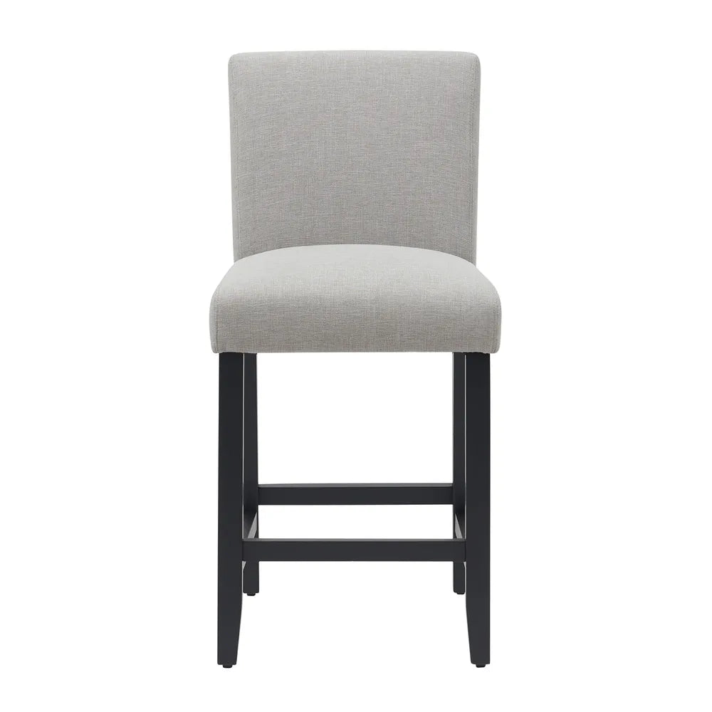 Set of 2 Maya Kitchen Stools in Soft Grey