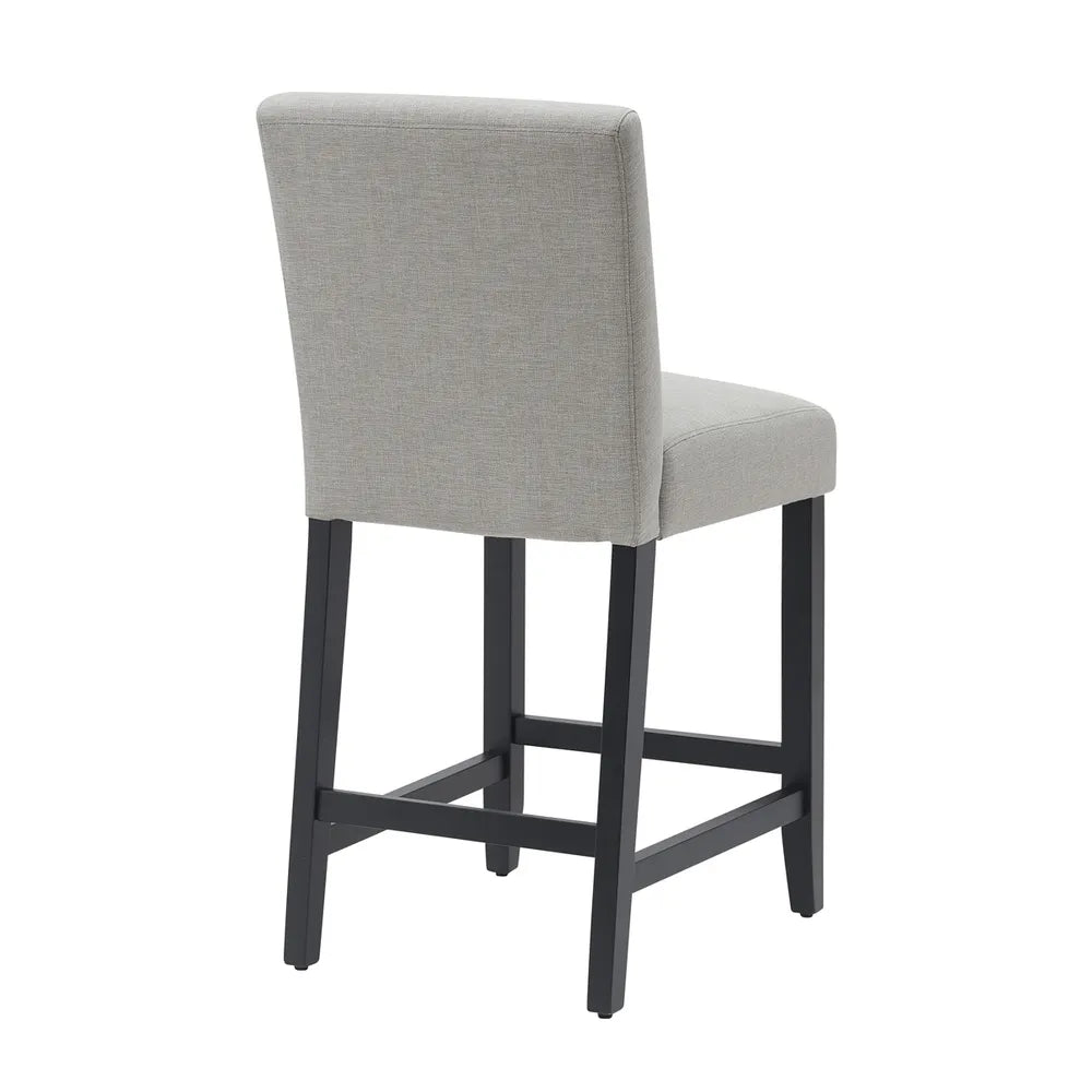 Set of 2 Maya Kitchen Stools in Soft Grey