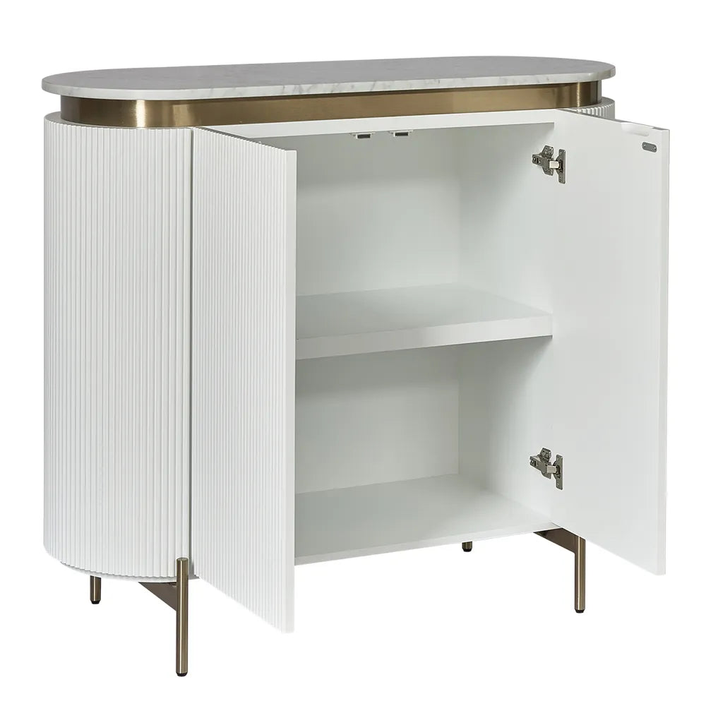 St Clair Two Door Cabinet in White