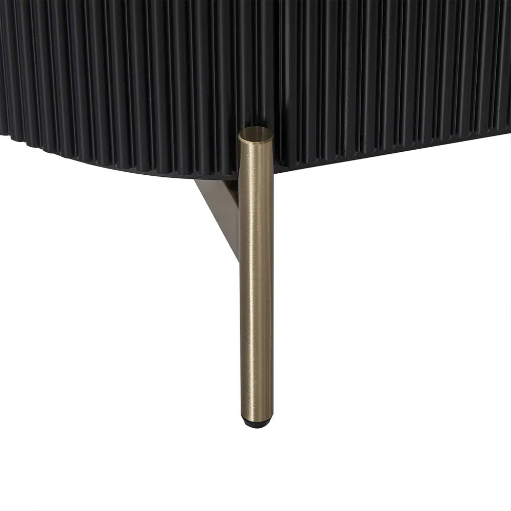 St Clair Two Door Cabinet in Black