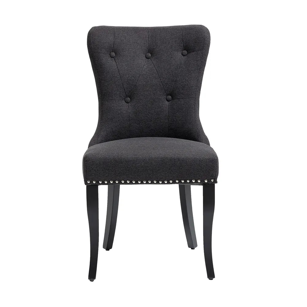 Set Of 2 Manhattan Dining Chairs In Black