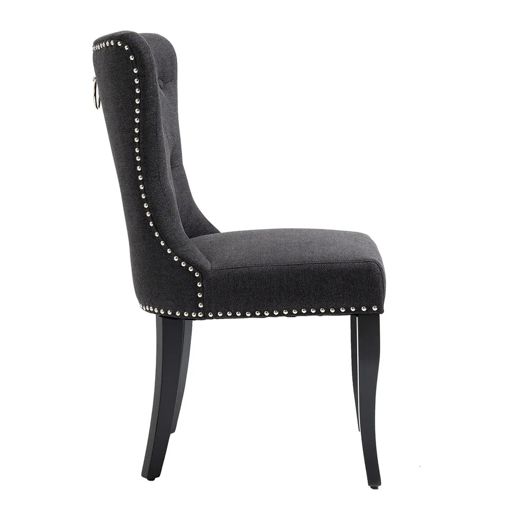 Set Of 2 Manhattan Dining Chairs In Black