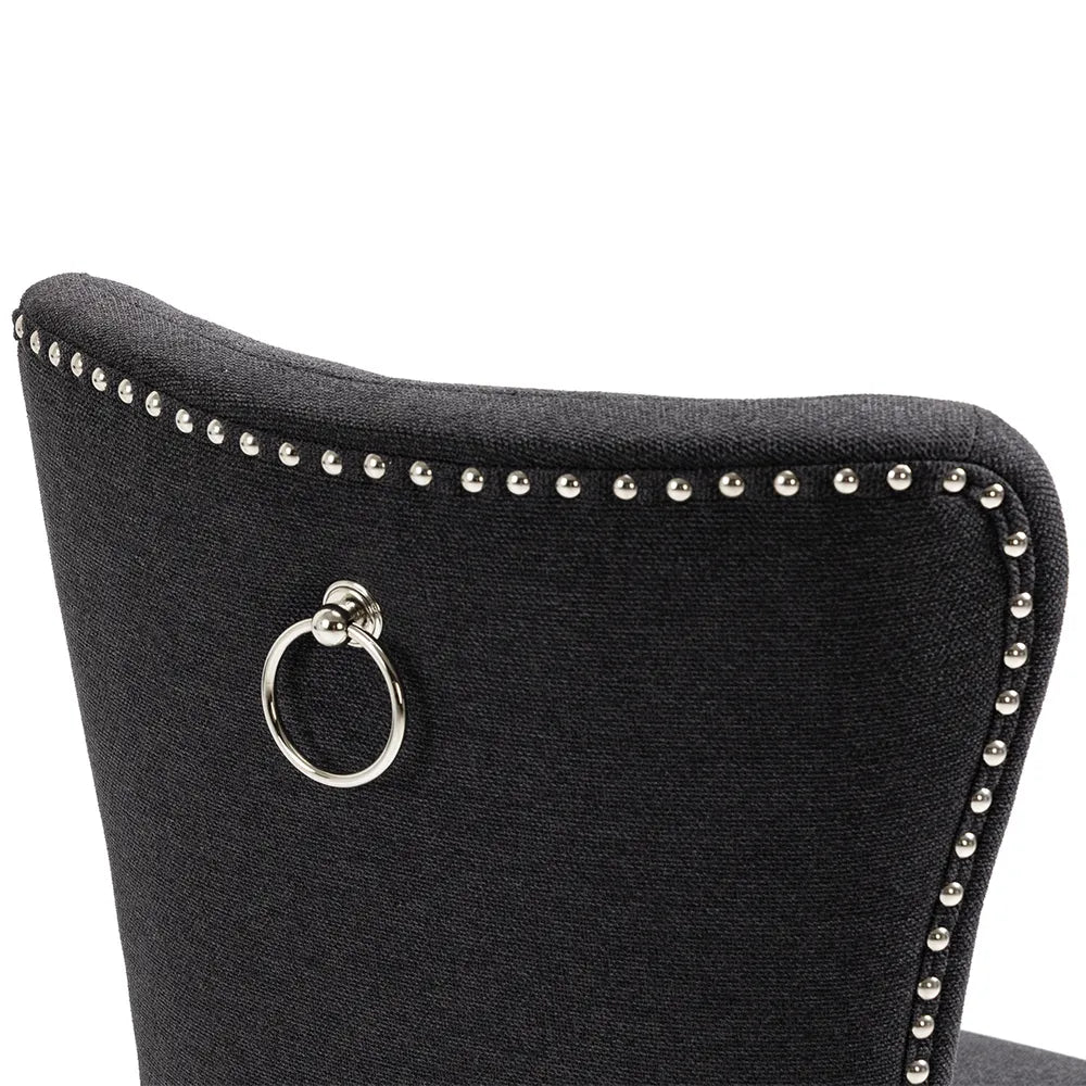 Set Of 2 Manhattan Dining Chairs In Black