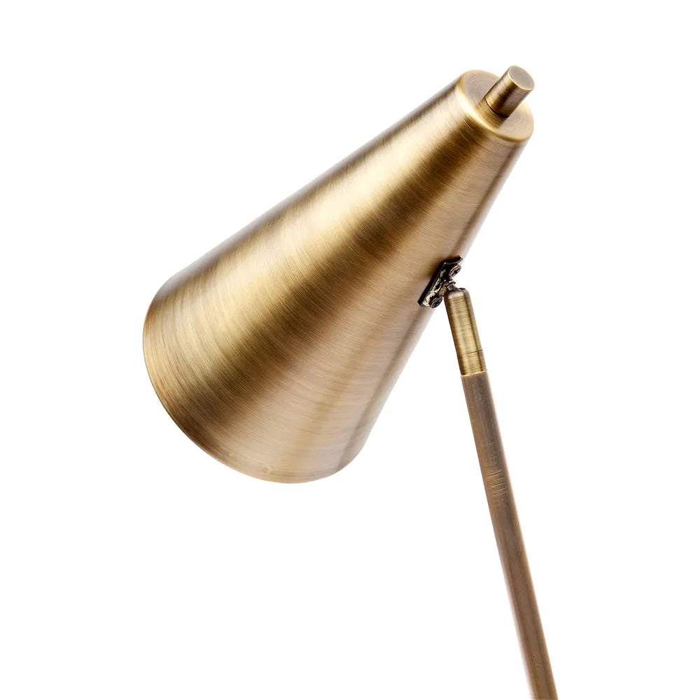 Marble and Brass Task Lamp