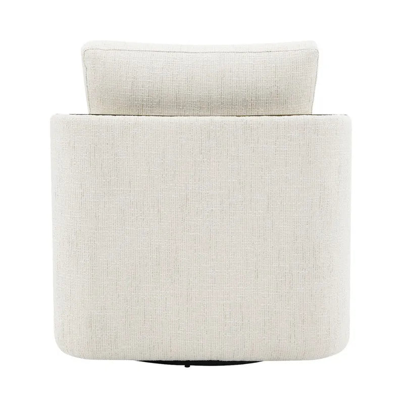 Langley Swivel Armchair in Ivory