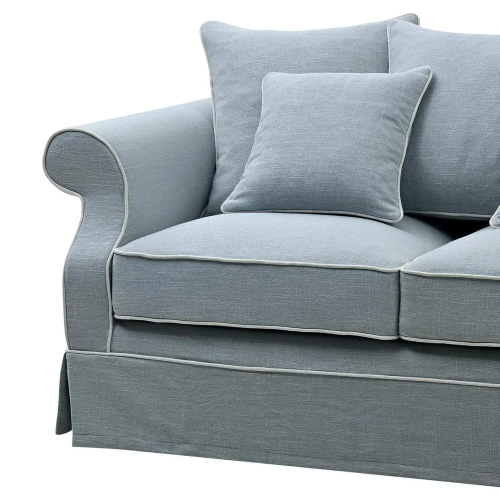 Lexington Two Seater Sofa In Pale Blue