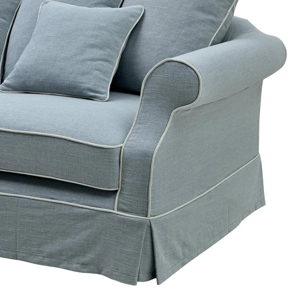 Lexington Two Seater Sofa In Pale Blue