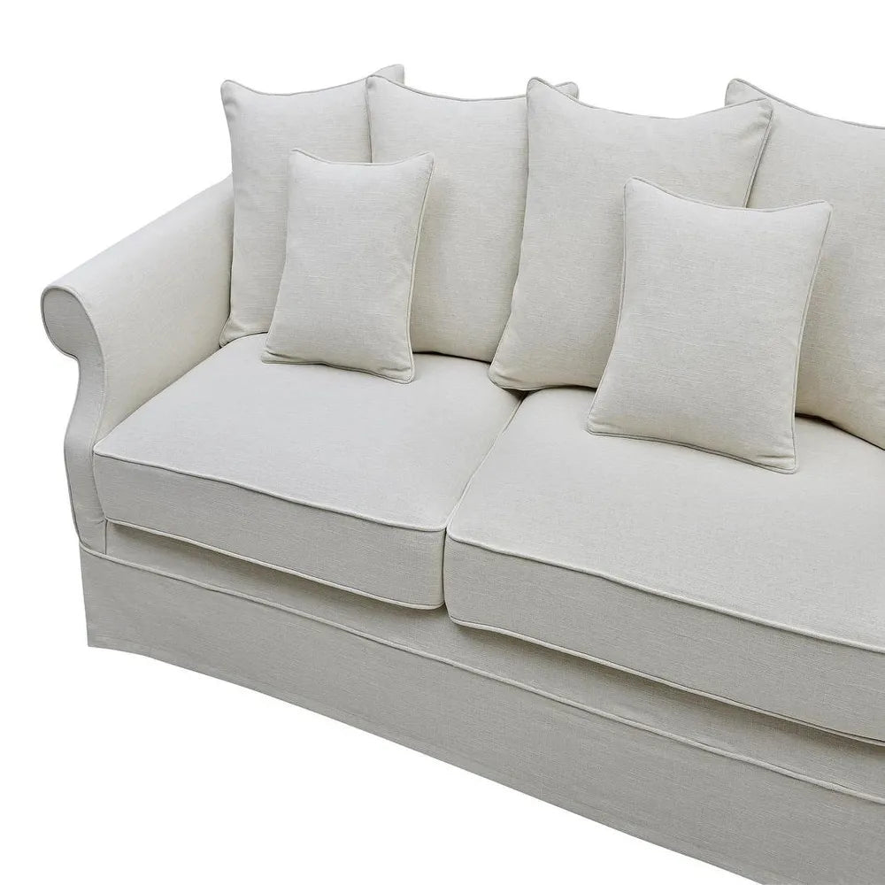 Lexington Three Seater Sofa In Classic Ivory