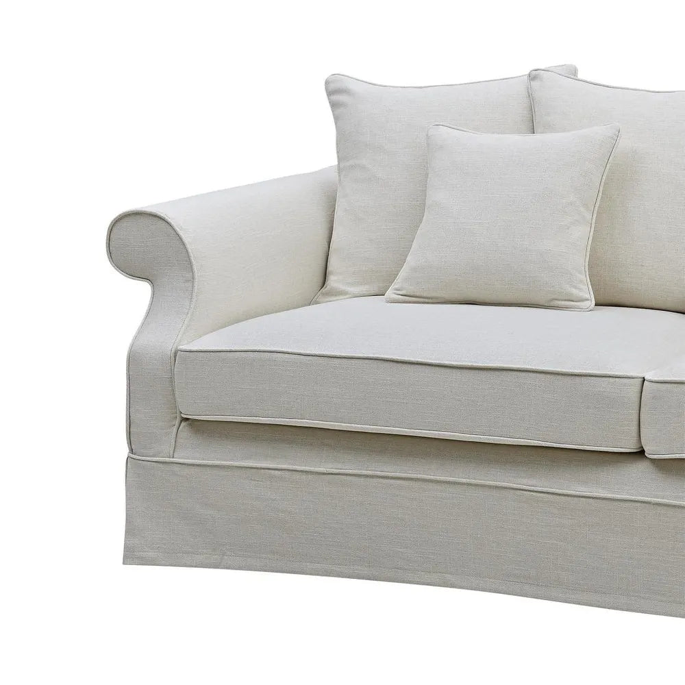 Lexington Three Seater Sofa In Classic Ivory