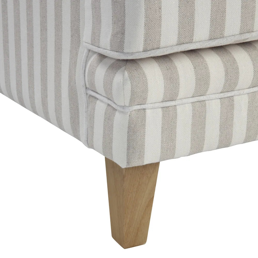 Newport Armchair In Natural Stripe