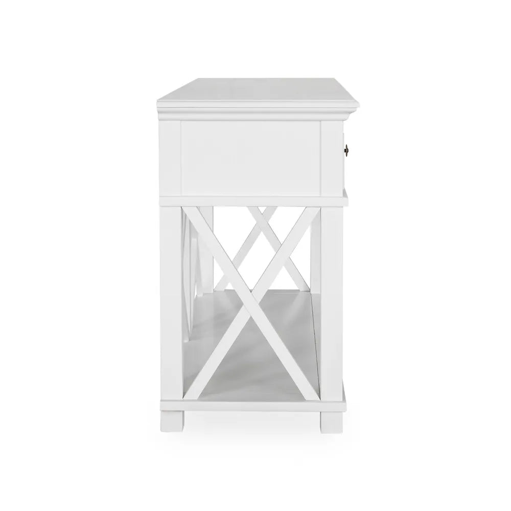 Newport Two Drawer Console Table In White