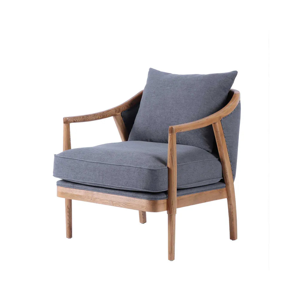 Lakewood Grey Linen Armchair