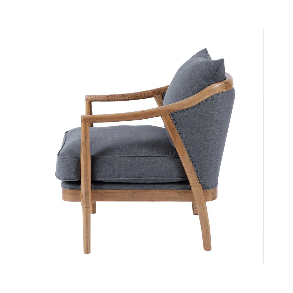 Lakewood Grey Linen Armchair