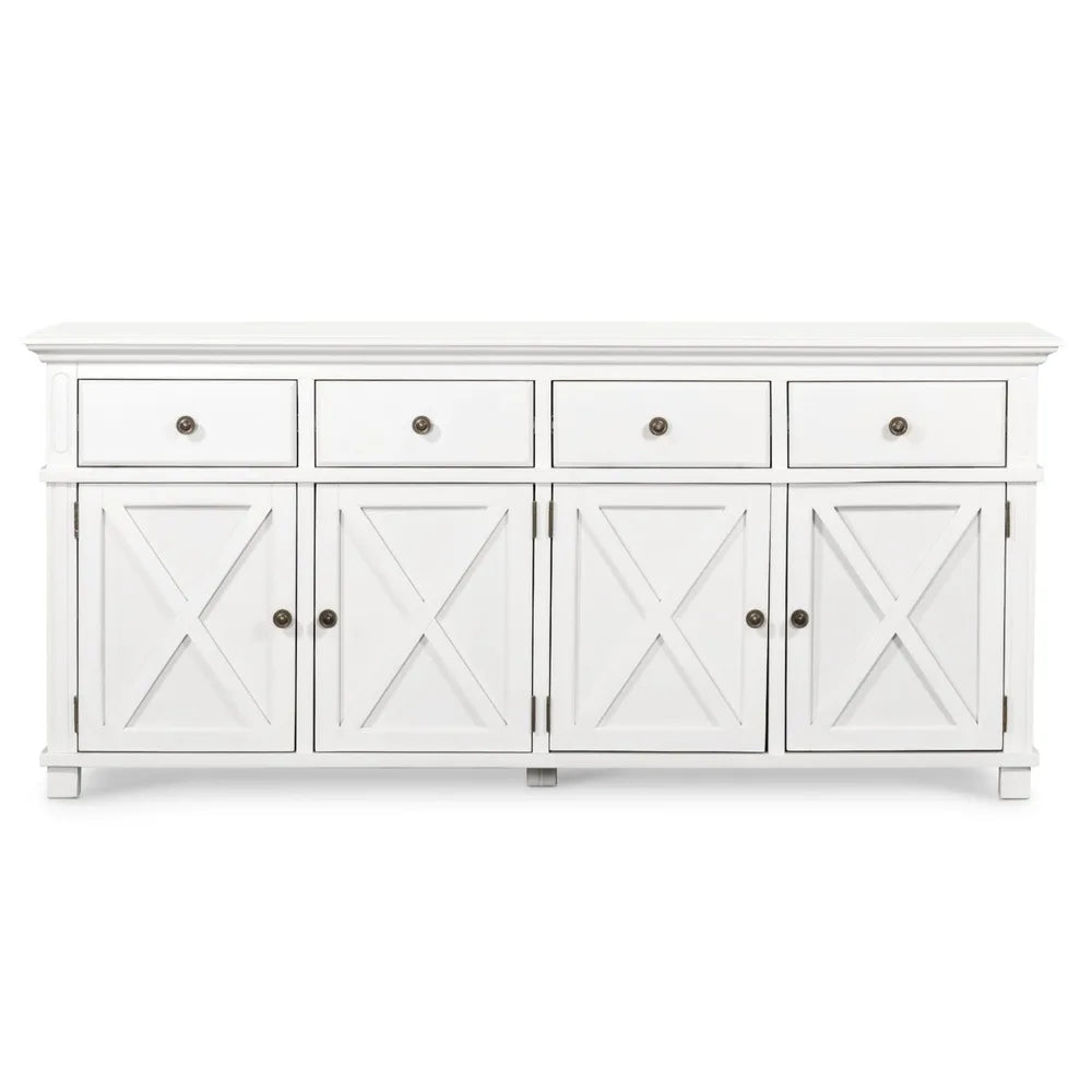 Newport Four Door Buffet In White