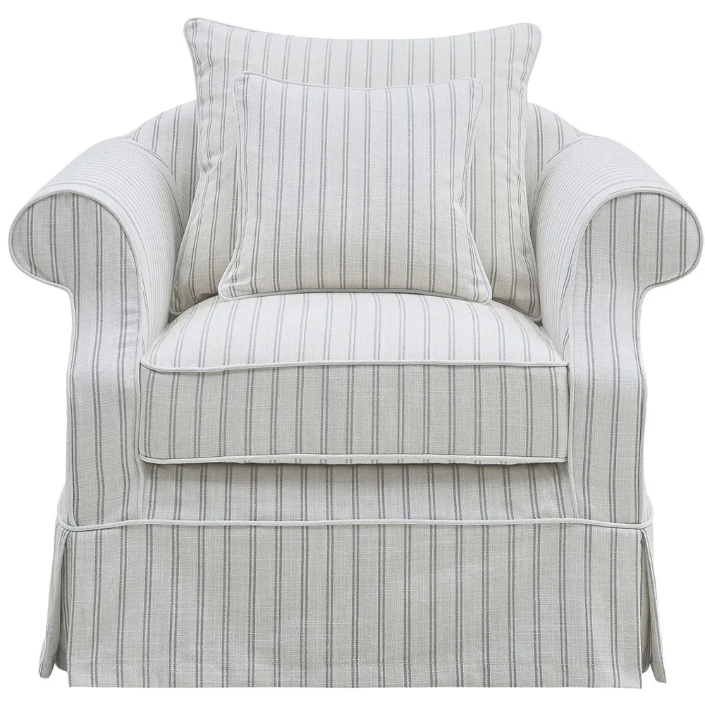 Lexington Armchair In Stone Stripe