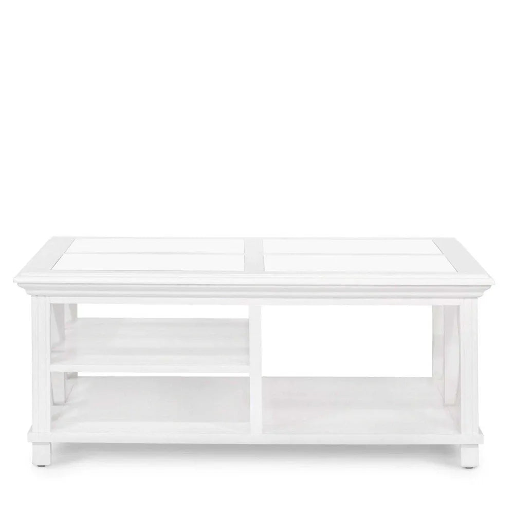 Newport Square Coffee Table In White