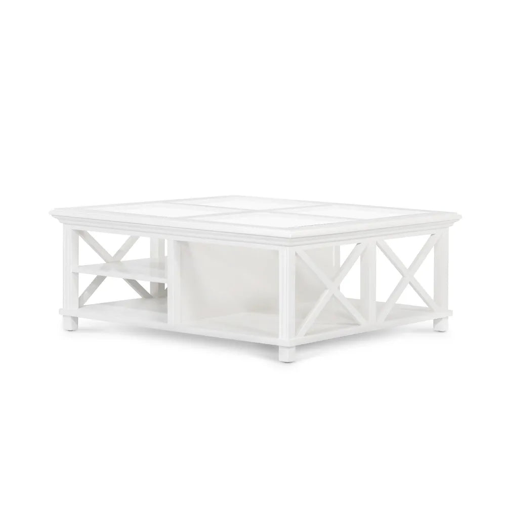 Newport Square Coffee Table In White