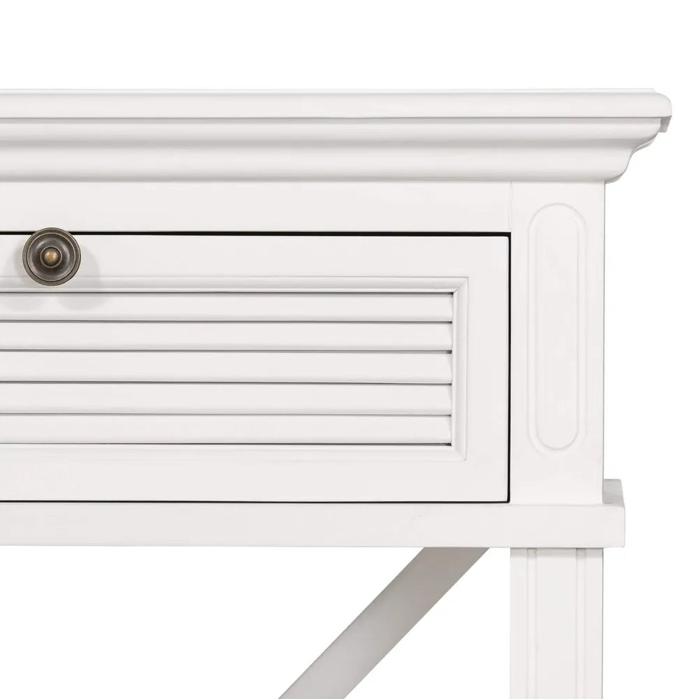 Long Island Two Drawer Console Table In White