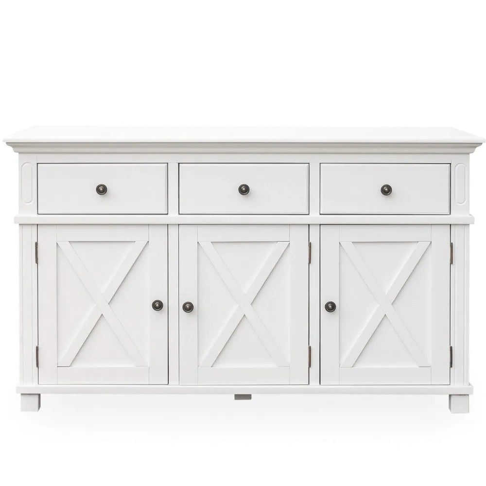 Newport Three Door Buffet In White