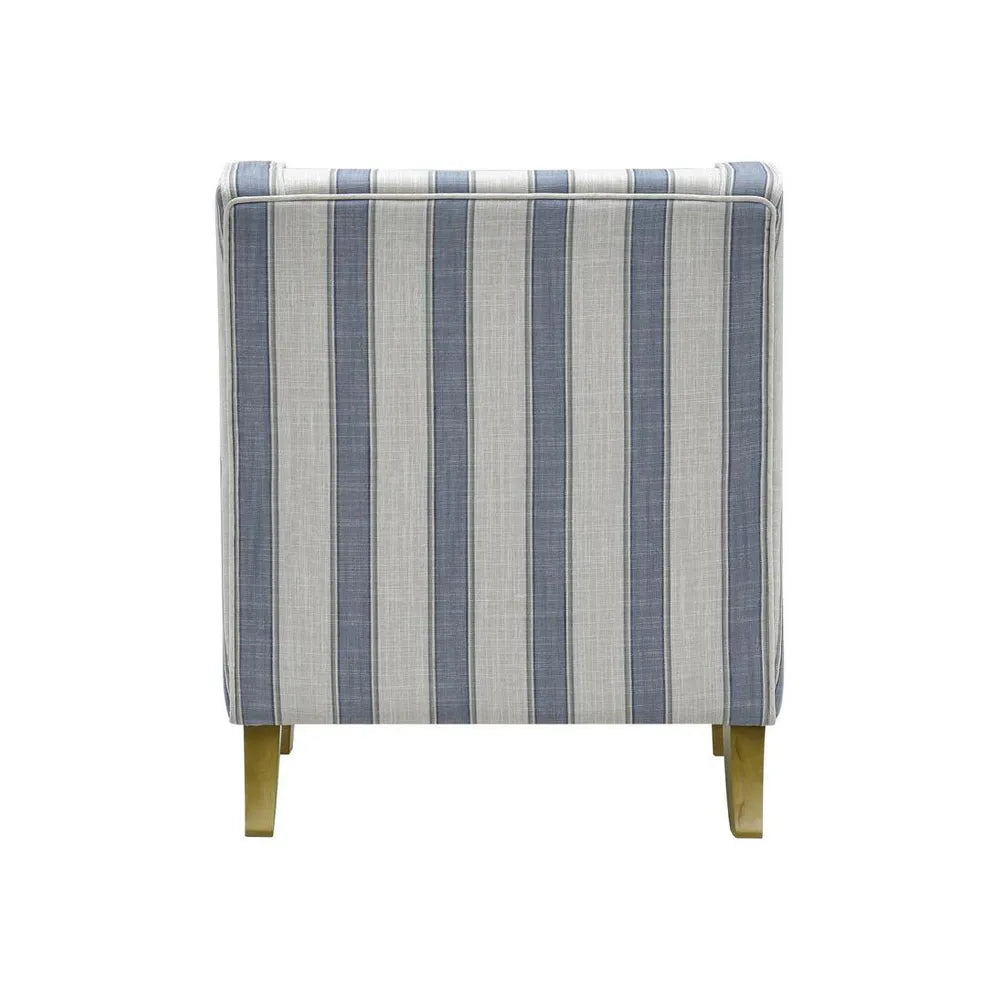 Newport Armchair In Sky Blue Stripe