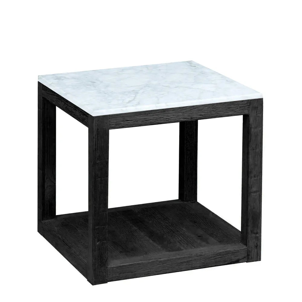 Kensington Marble Side Table in Black