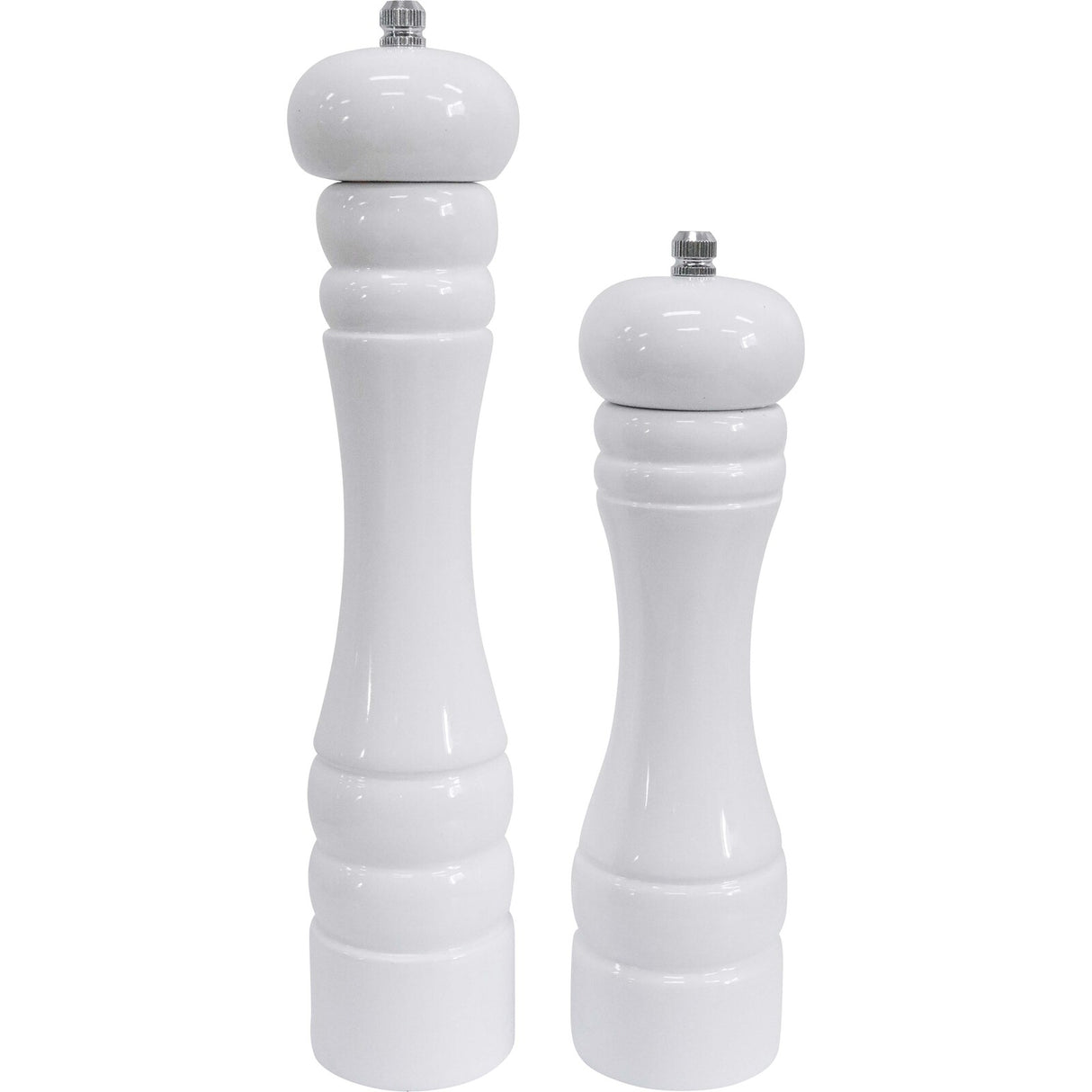 White Salt & Pepper Grinder Set