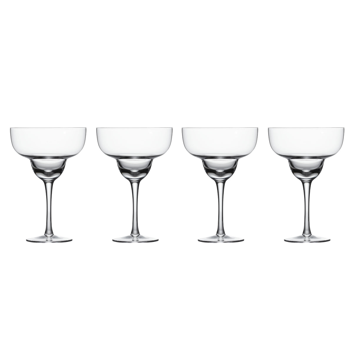 Set Of 4 Classic Margarita Glasses