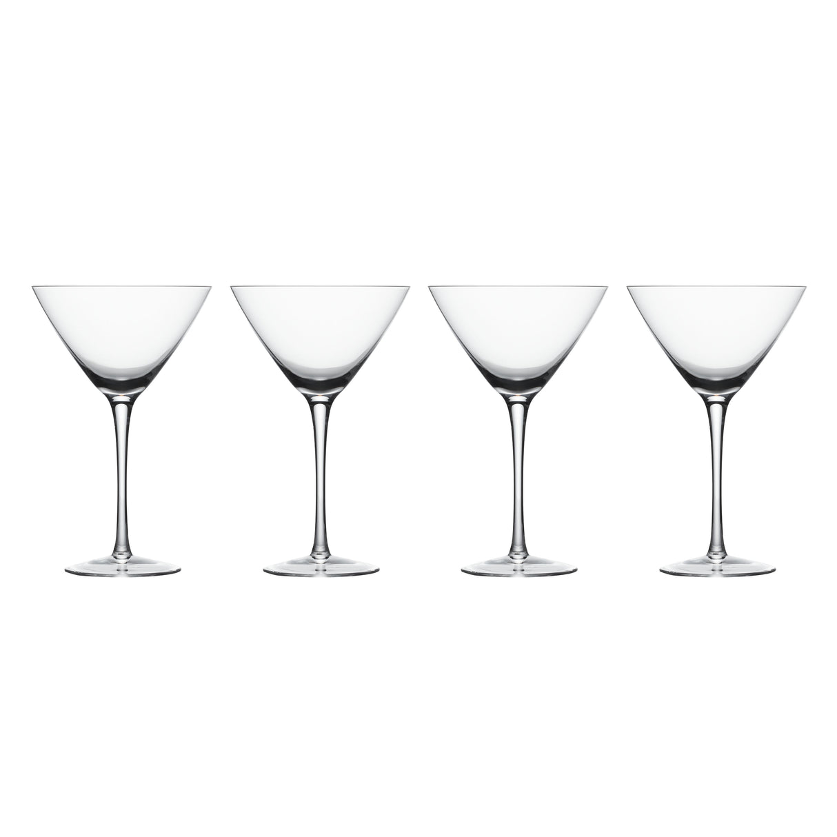 Set Of 4 Classic Martini Glasses