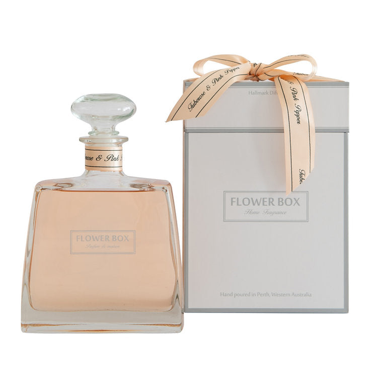 Flower Box Home Fragrance Tuberose & Pink Pepper Limited Release - Hallmark Diffuser