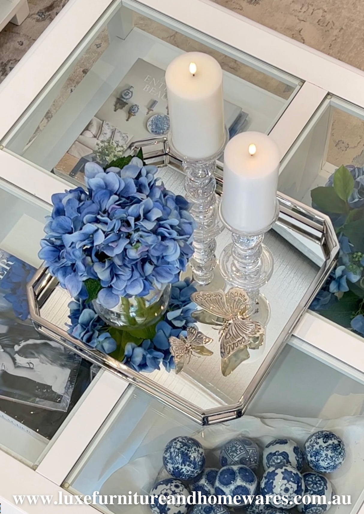 Denver Square Mirrored Tray