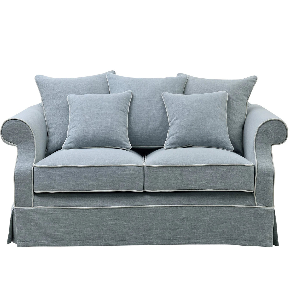 Lexington Two Seater Sofa In Pale Blue