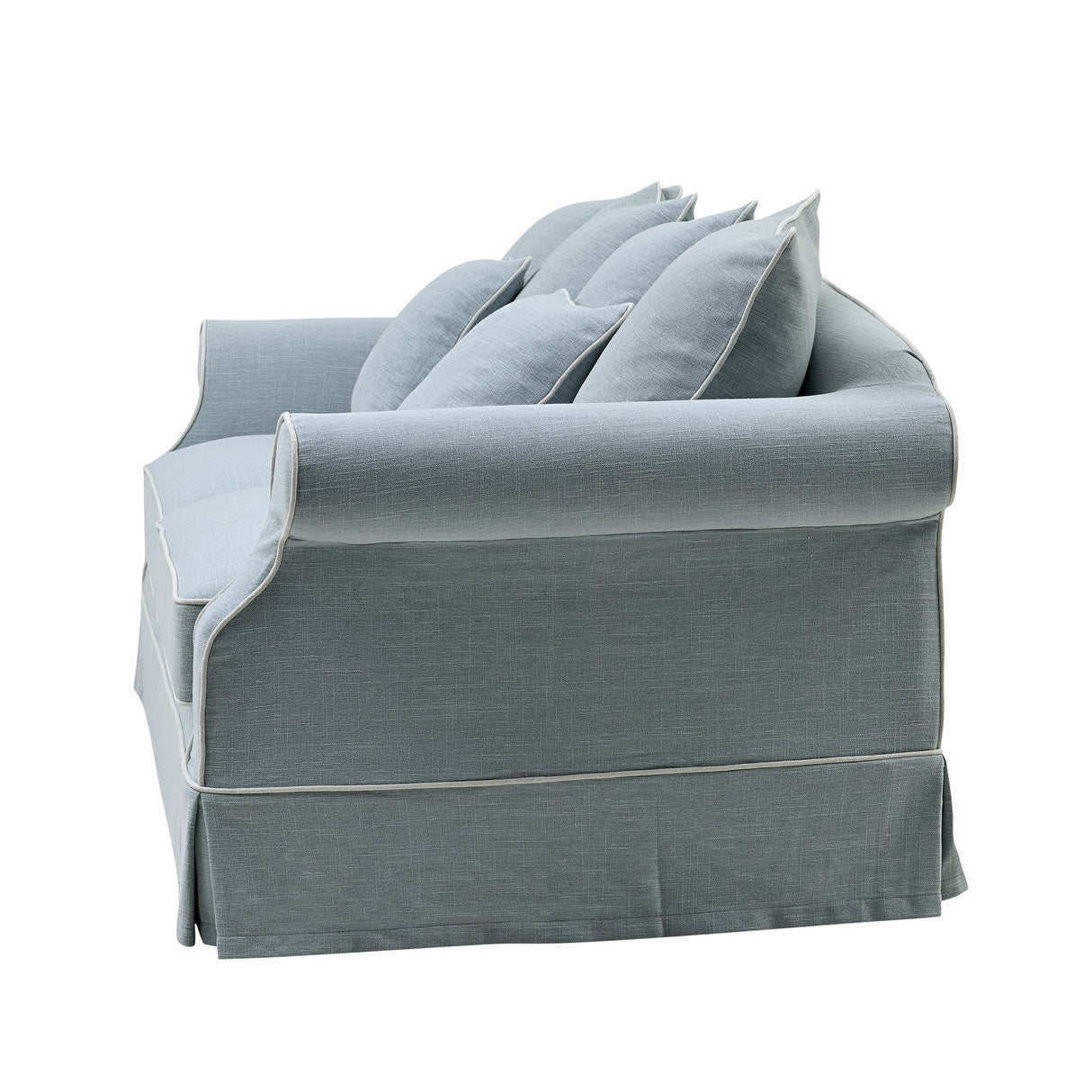 Lexington Three Seater Sofa In Pale Blue