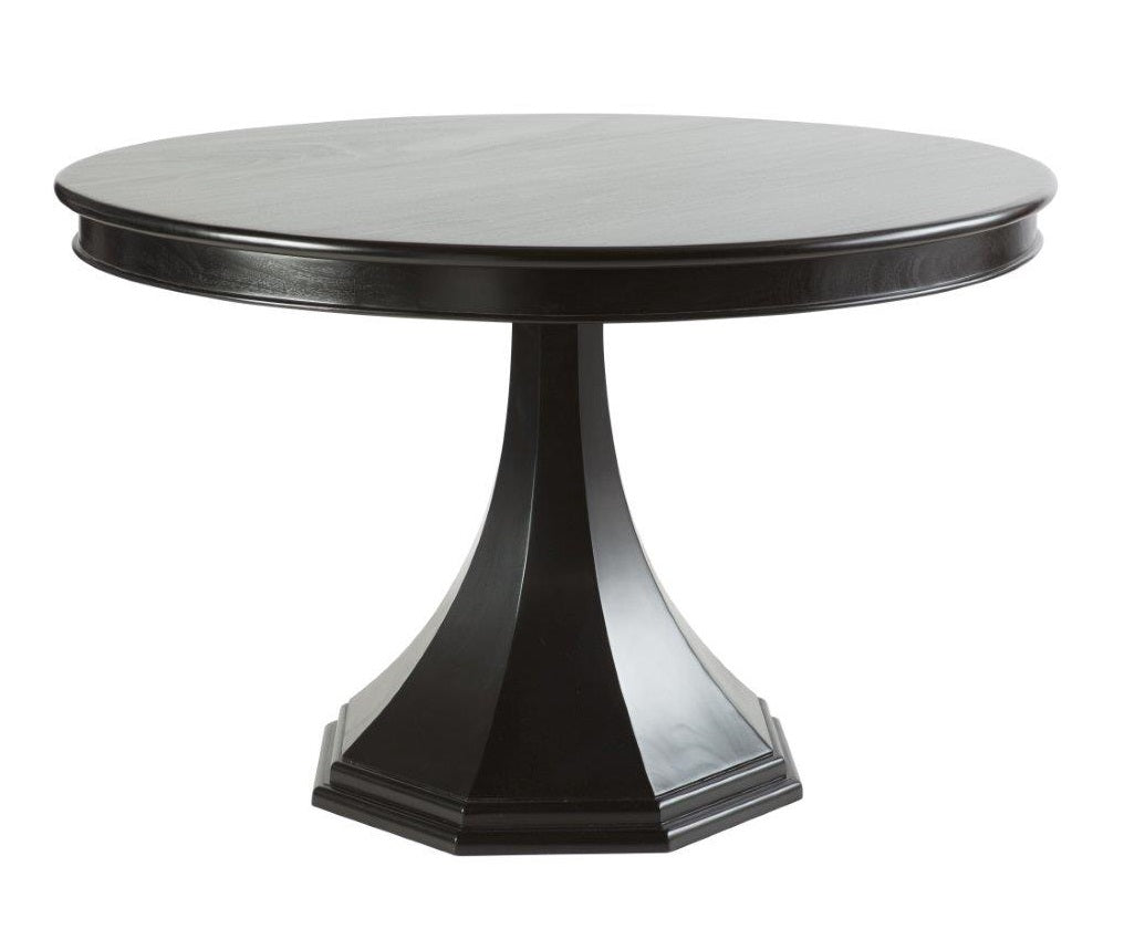 Kennedy Black Round Pedestal Dining Table