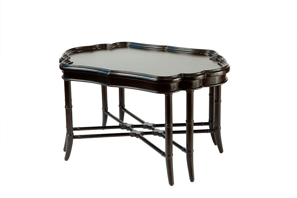 Maine Petite Bamboo Coffee Table In Black