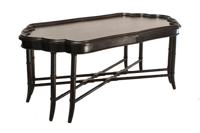 Maine Bamboo Coffee Table In Black