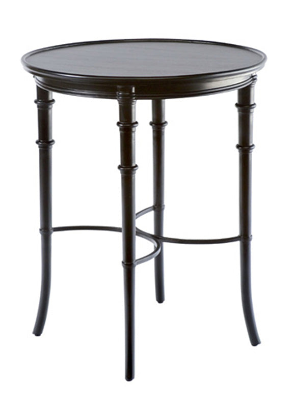 Maine Bamboo Side Table In Black