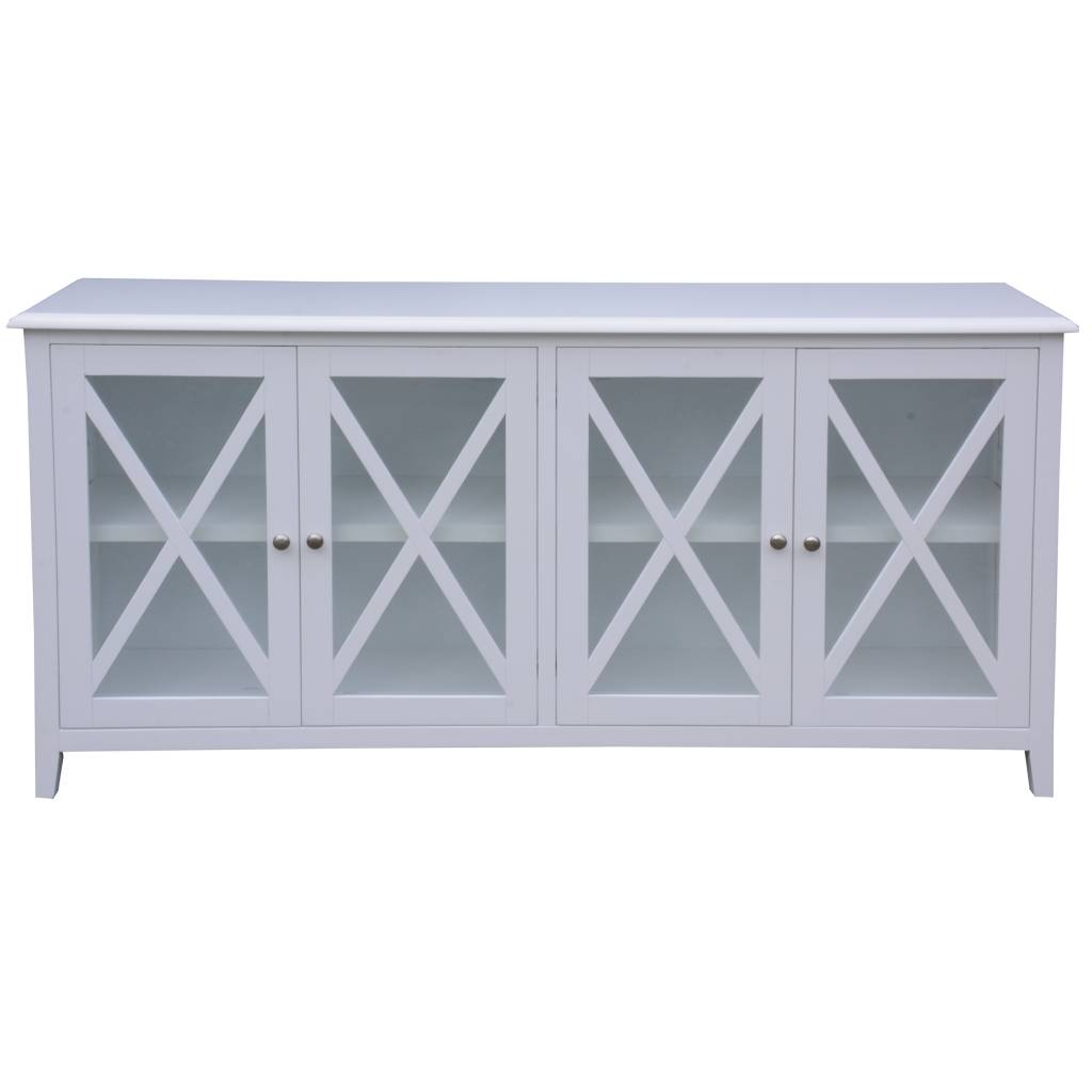 South Hampton Four Door Buffet In White