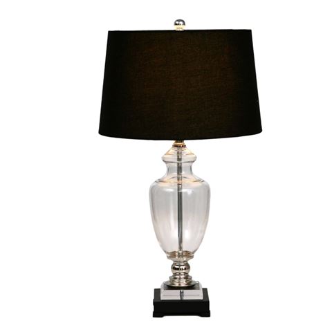 Audrey Lamp With Black Linen Shade