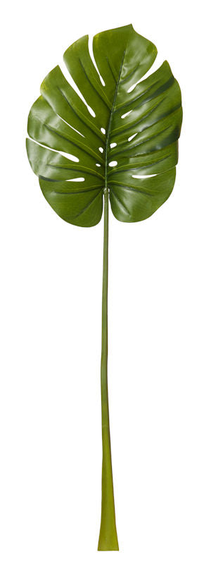 Set of Three Faux Monstera Frond Stems