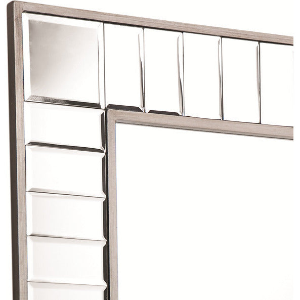 Ex-Display Luxury Hollywood Wall Mirror In Antique Silver