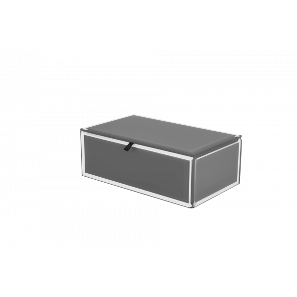 Grey Glass Jewellery Box