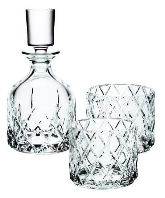 Bohemia Crystal Three Piece Whisky Set