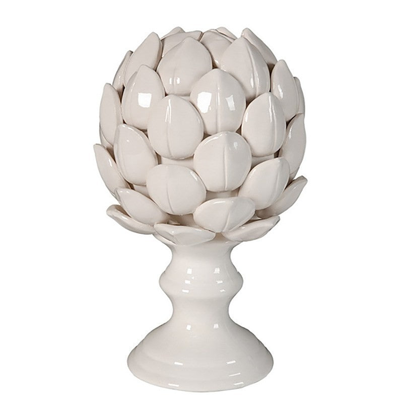 White Ceramic Artichoke