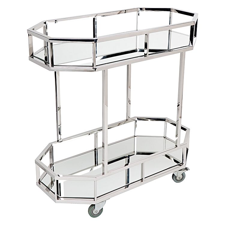 Ex-Display Manhattan Mirrored Bar Cart