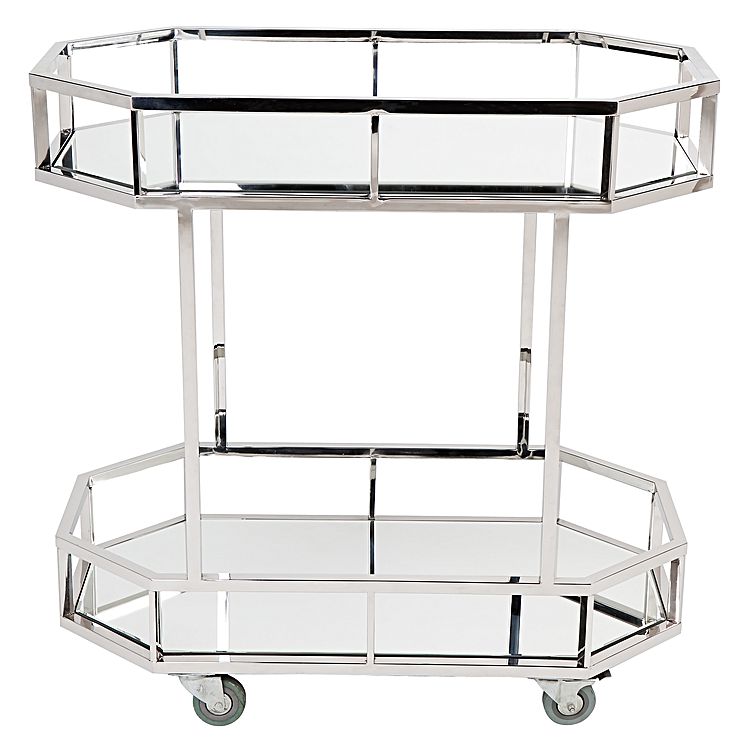 Ex-Display Manhattan Mirrored Bar Cart
