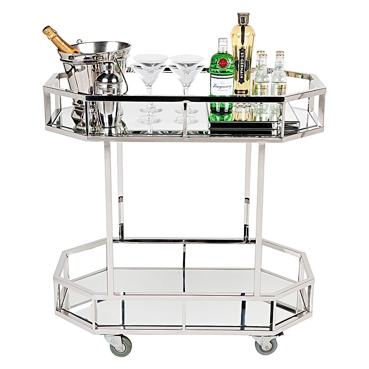 Ex-Display Manhattan Mirrored Bar Cart