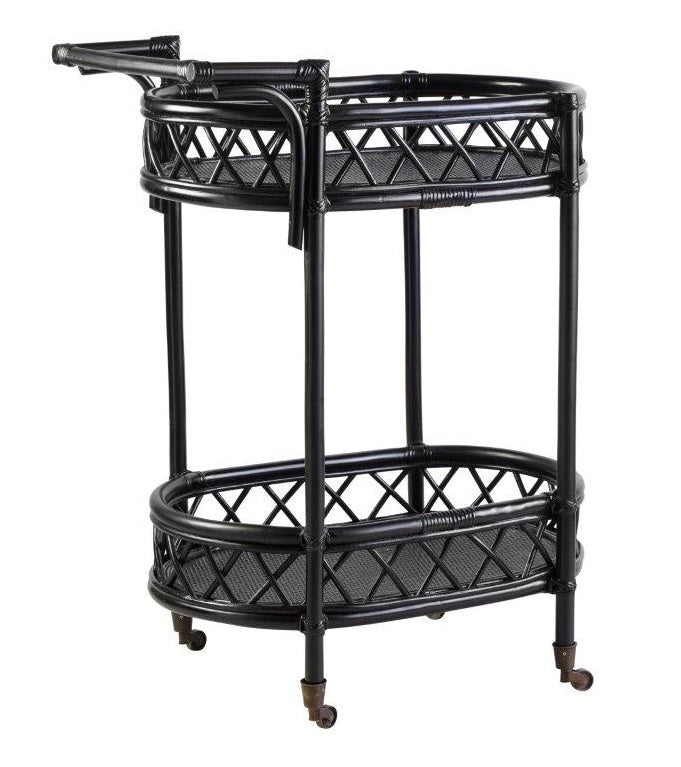 Palm Beach Rattan Bar Caddy - Three Colours Available