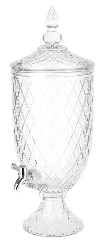 Luxury Crystal Cut Glass Drinks Dispenser